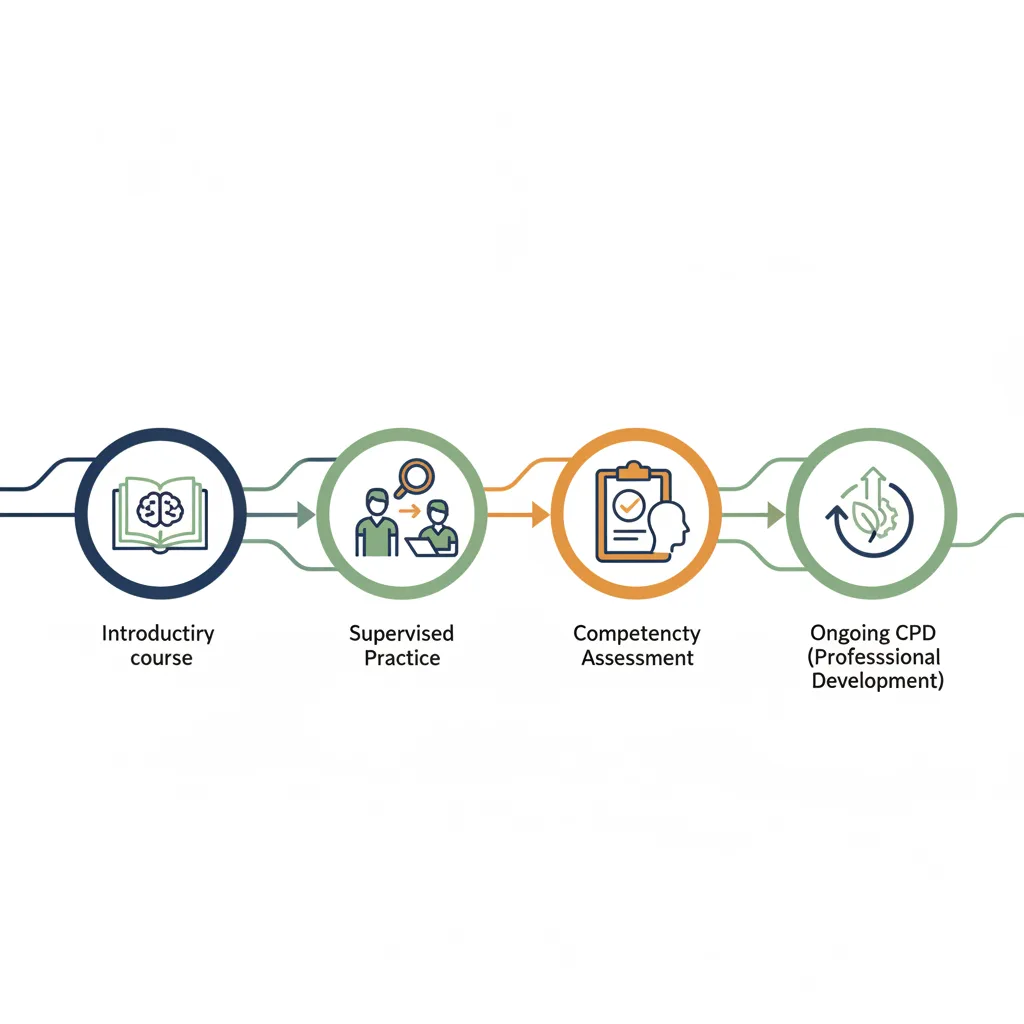 Training pathway from intro to ongoing CPD