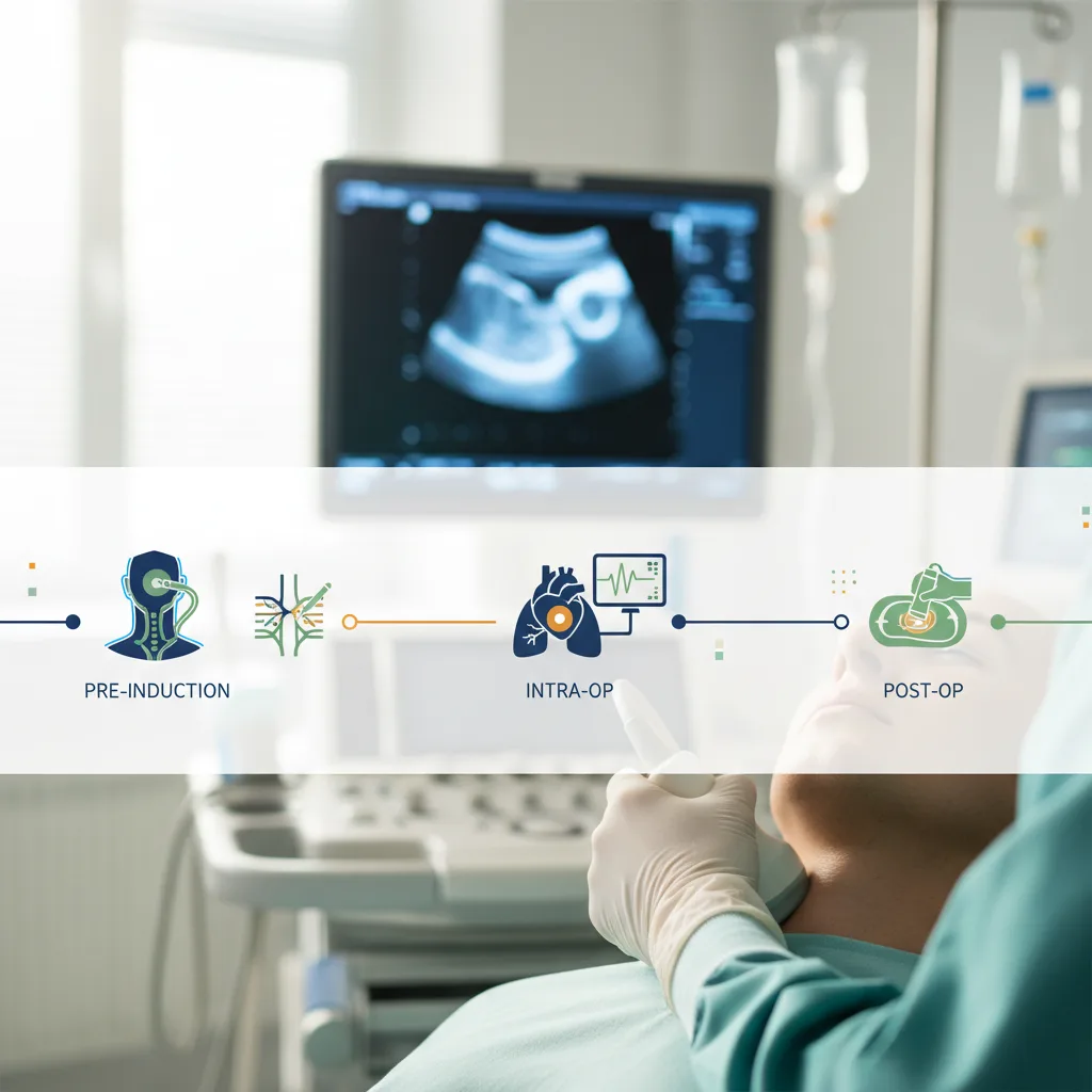Pre-, intra- and post-op ultrasound moments