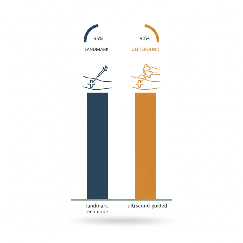 First-pass success rates: landmark vs ultrasound-guided